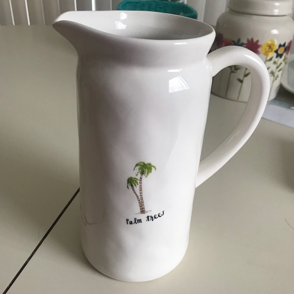 Rae Dunn palm tree pitcher